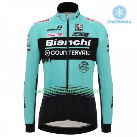 Radtrikot 2018 Bianchi Countervail Winter Thermal Fleece N001